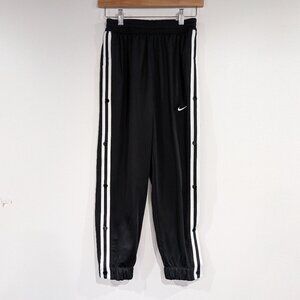 BNWT Nike Big Kids' Tear-Away Basketball Pants Black White Size Medium